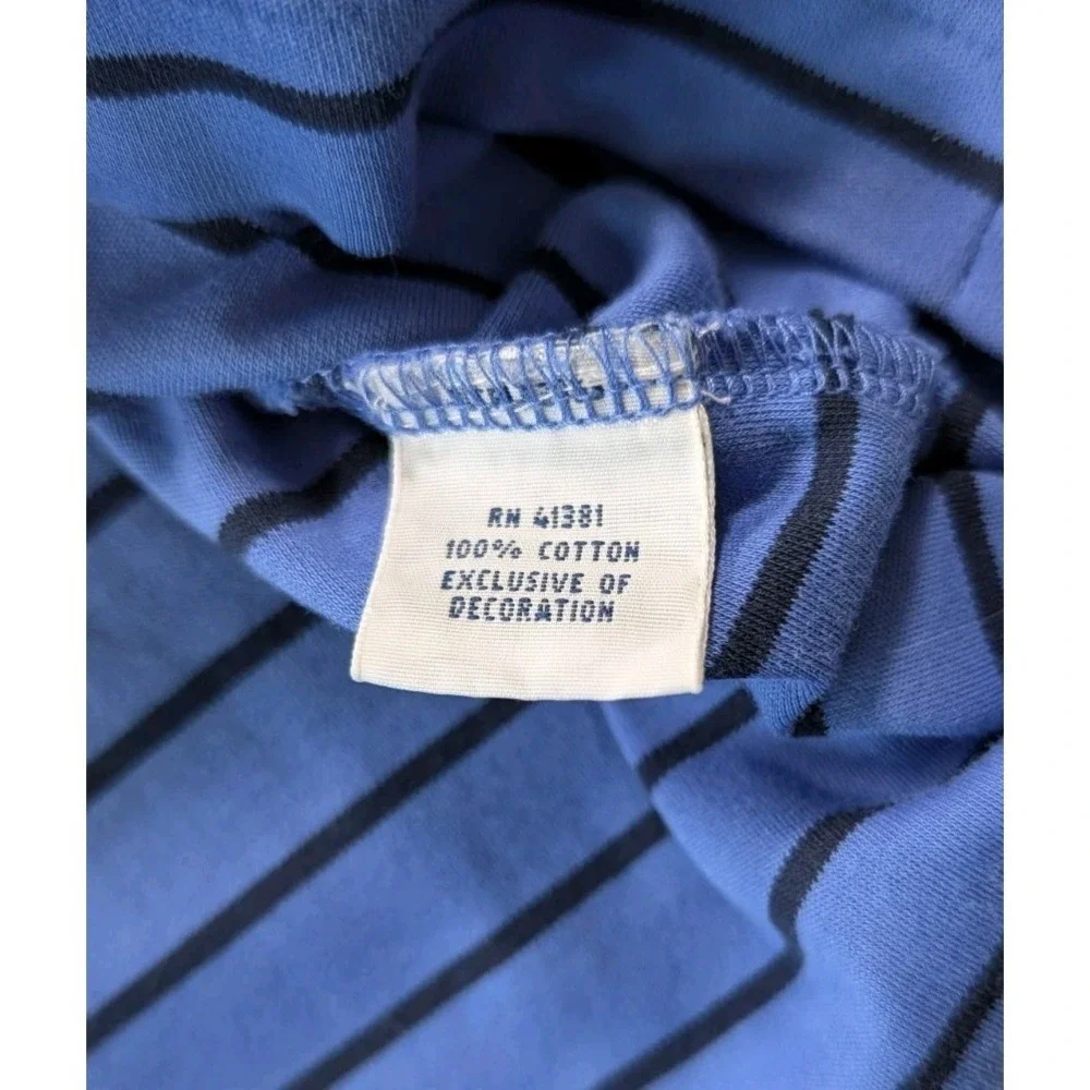 Polo Ralph Lauren Shirt Mena XL Blue Striped Pima Soft Touch Short Sleeve Polo